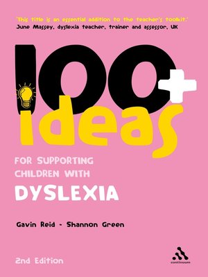 cover image of 100+ Ideas for Supporting Children with Dyslexia